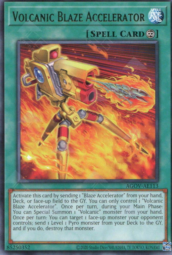 AGOV-AE113 Volcanic Blaze Accelerator (N) – TCG Corner