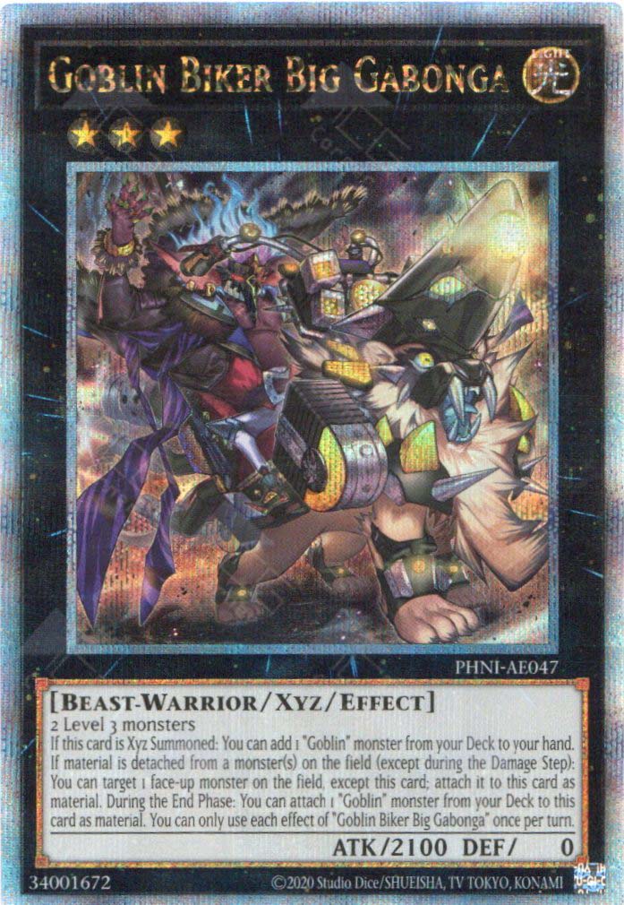 goblin cards in yugioh PHNI-AE047 Goblin Biker Big Gabonga (QCSR) – TCG Corner