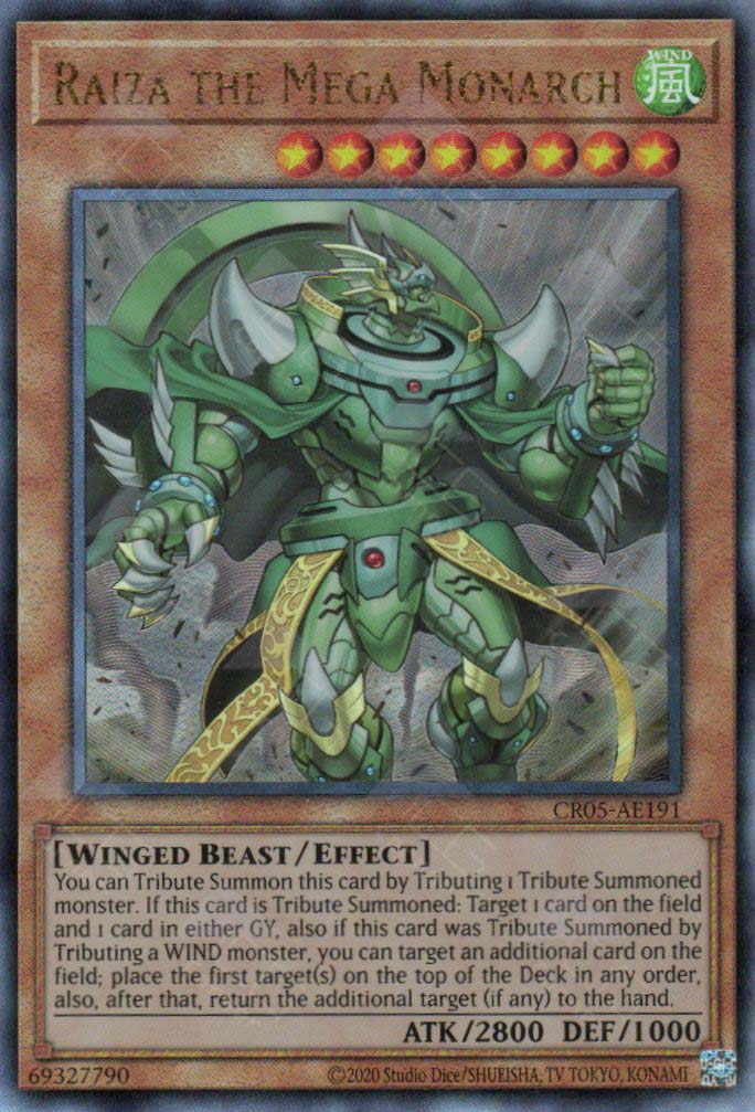 yugioh mega monarch cards CR05-AE191 Raiza the Mega Monarch (UL)