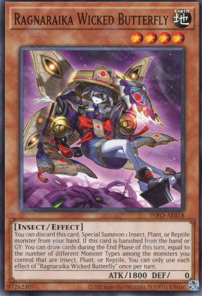INFO-AE018 Ragnaraika Wicked Butterfly (N) TCG Corner INFO-AE018 Ragnaraika Wicked Butterfly (N) TCG Corner