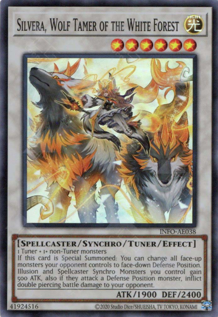 YuGiOh Trading Card Game The Infinite Forbidden Ultra Rare Silvera, Wolf Tamer of The White Forest INFO-EN038 YuGiOh Trading Card Game The Infinite Forbidden Ultra Rare Silvera, Wolf Tamer of The White Forest INFO-EN038