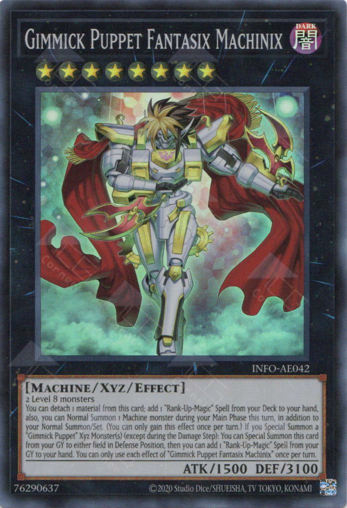 INFO-EN042 Gimmick Puppet Fantasix Machinix : Super Rare 1st Edition YuGiOh Card INFO-EN042 Gimmick Puppet Fantasix Machinix : Super Rare 1st Edition YuGiOh Card