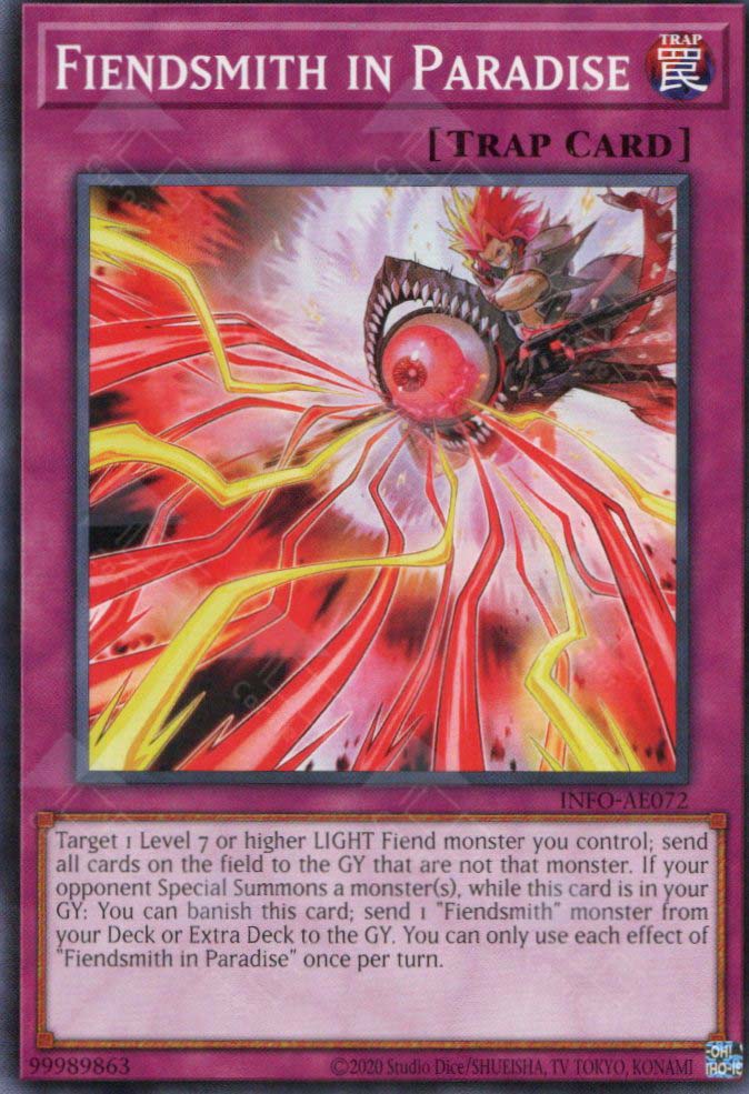 INFO-EN072 Fiendsmith in Paradise : Super Rare 1st Edition YuGiOh Card INFO-EN072 Fiendsmith in Paradise : Super Rare 1st Edition YuGiOh Card