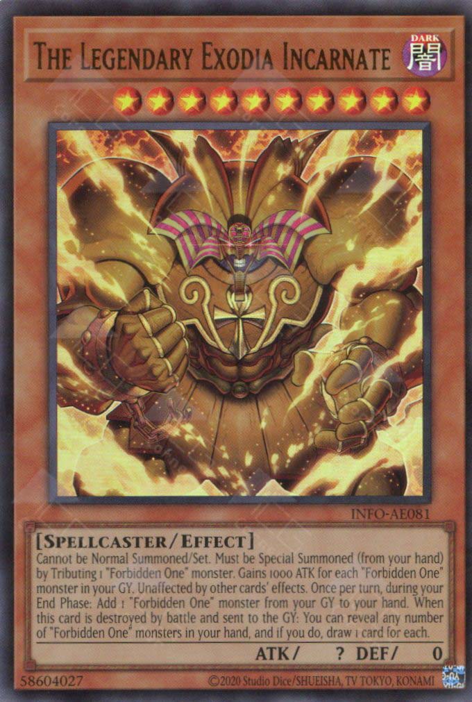 exodia yugioh card INFO-AE081 The Legendary Exodia Incarnate (UR) – TCG Corner