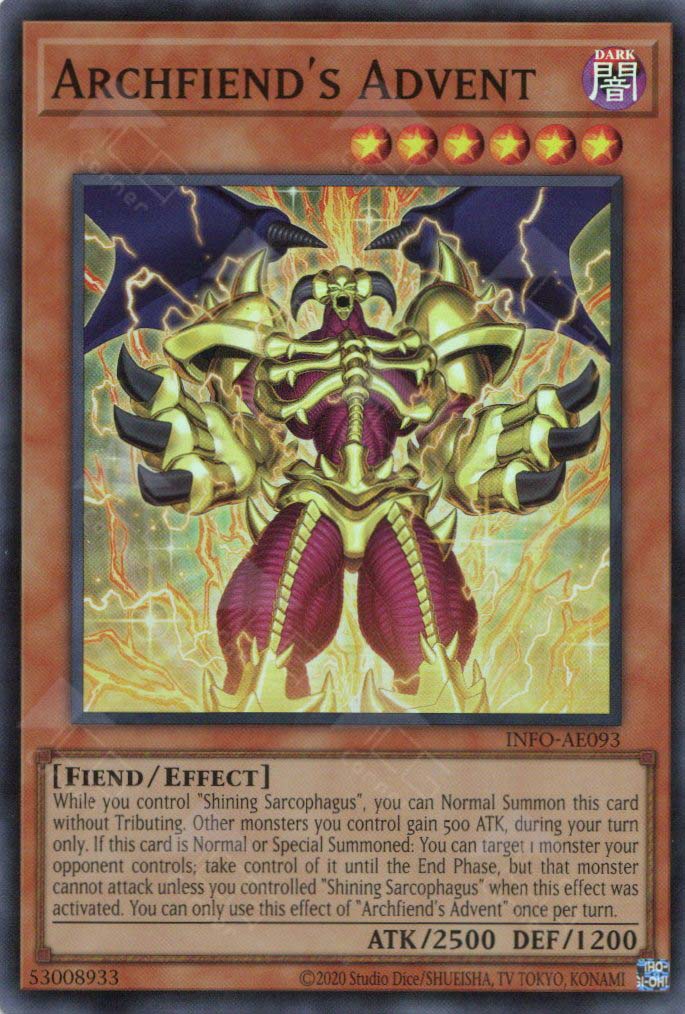 INFO-AE093 Archfiend's Advent (SR) TCG Corner INFO-AE093 Archfiend's Advent (SR) TCG Corner