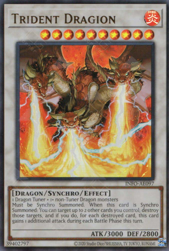 fire dragon yugioh card INFO-AE097 Trident Dragion (UR) – TCG Corner