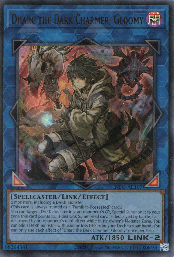 INFO-AE107 Dharc the Dark Charmer, Gloomy (UR) TCG Corner INFO-AE107 Dharc the Dark Charmer, Gloomy (UR) TCG Corner