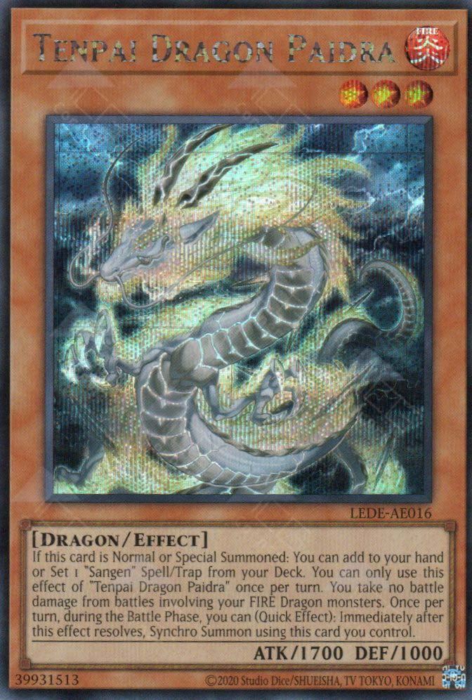 LEDE-AE016 Tenpai Dragon Paidra (SER) – TCG Corner