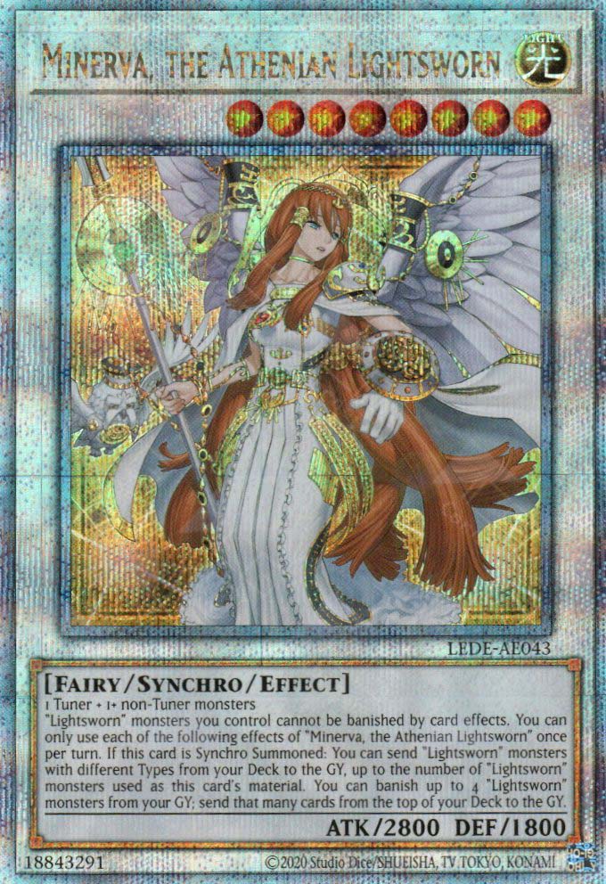 lightsworn monsters LEDE-AE043 Minerva, the Athenian Lightsworn (QCSR)