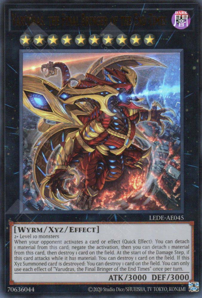 LEDE-AE045 Varudras, the Final Bringer of the End Times (UR) – TCG Corner