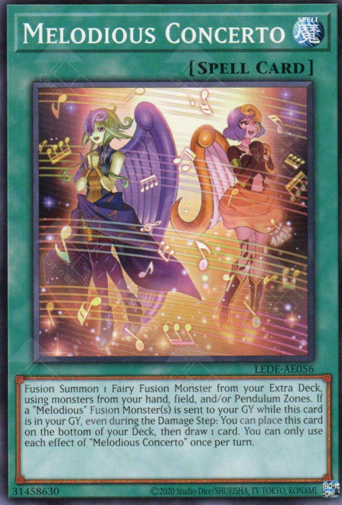 LEDE-EN056 Melodious Concerto : Common 1st Edition YuGiOh Card