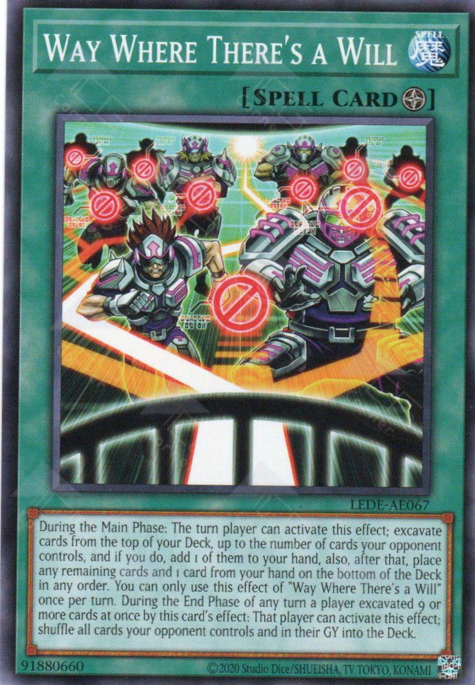 yugioh u.a. cards LEDE-AE067 Way Where There's a Will (N) – TCG Corner