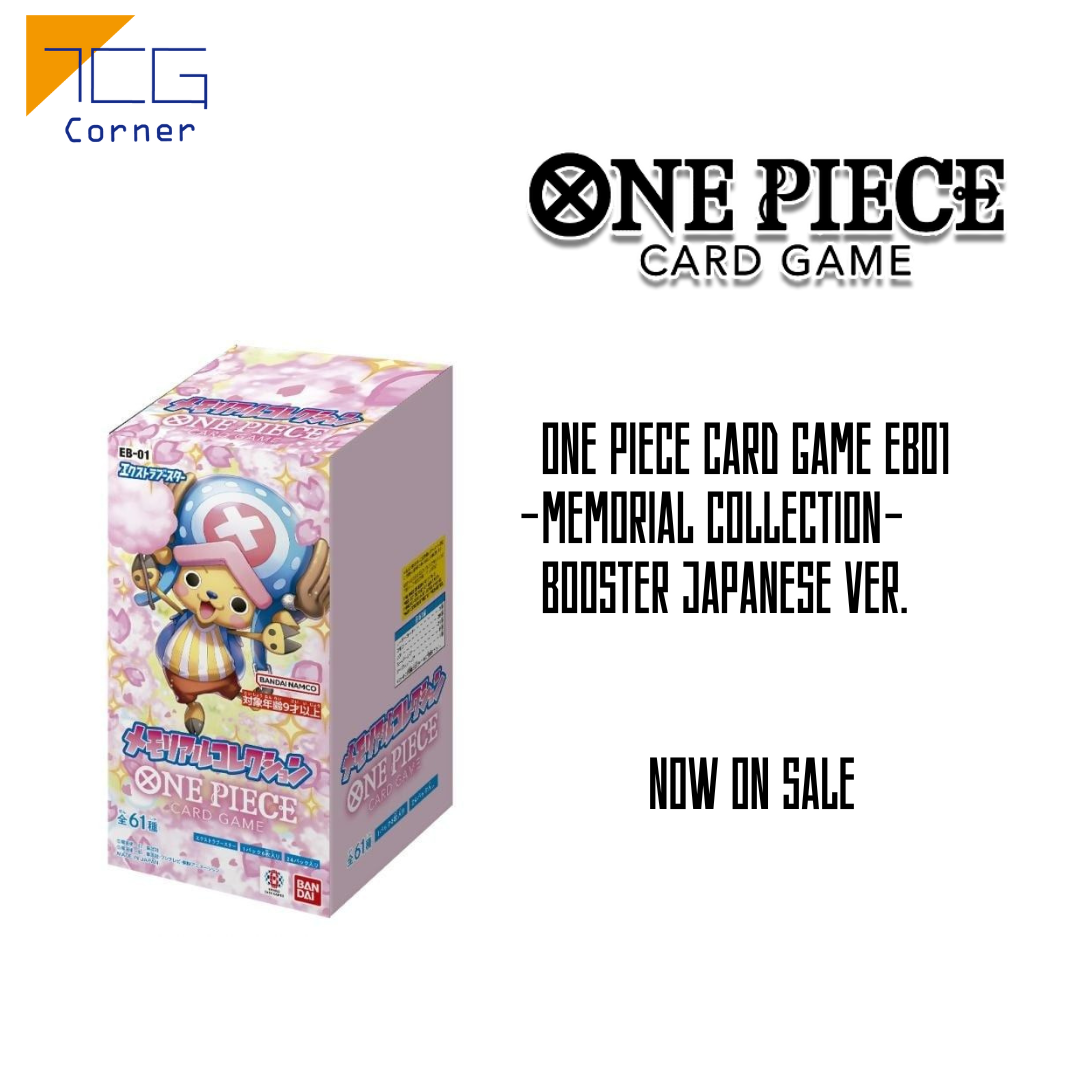 one piece card game - memorial collection One Piece Card Game -Memorial Collection- EB01 Booster Japanese – TCG Corner