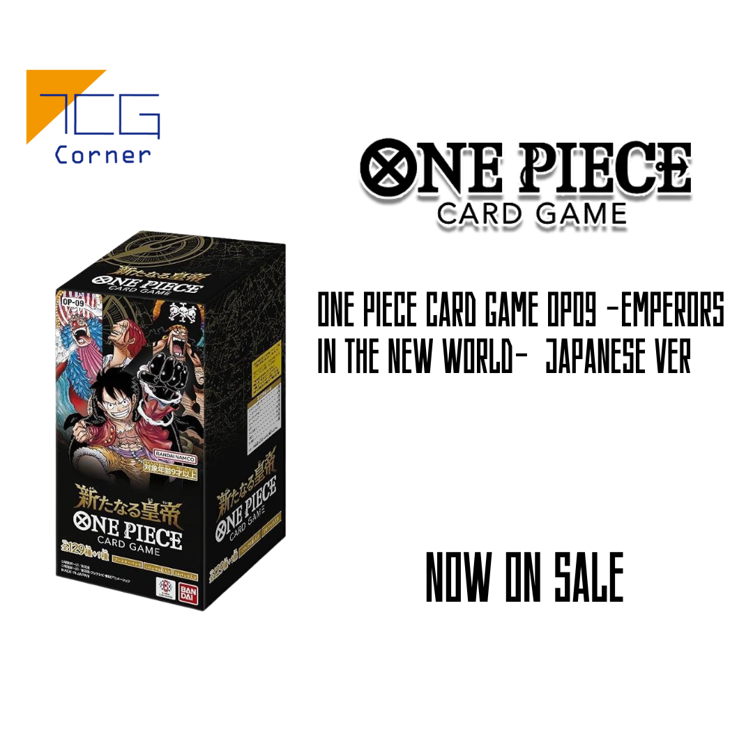 One Piece Card Game OP09 Booster -Emperors in the New World- Japanese TCG Corner One Piece Card Game OP09 Booster -Emperors in the New World- Japanese TCG Corner