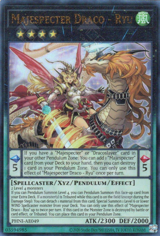 YuGiOh Phantom Nightmare Ultra Rare Majespecter Draco