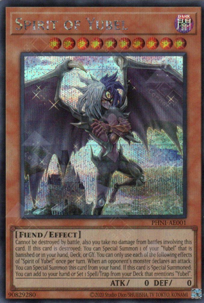 PHNI-AE001 Spirit of Yubel (SER) – TCG Corner