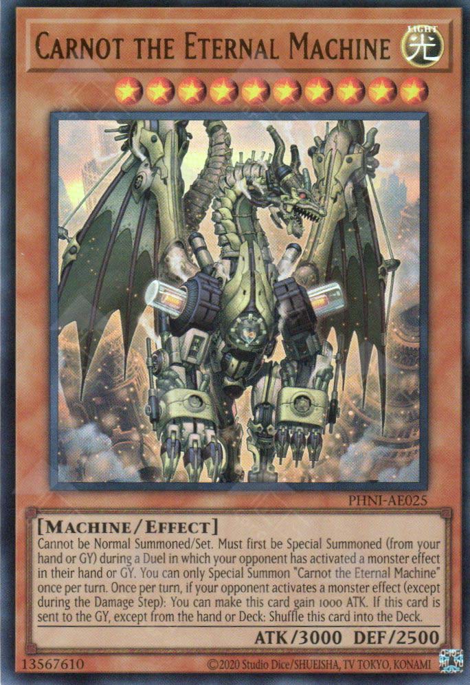 yugioh card machine YuGiOh Trading Card Game Phantom Nightmare Ultra Rare Carnot the Eternal Machine PHNI-EN024