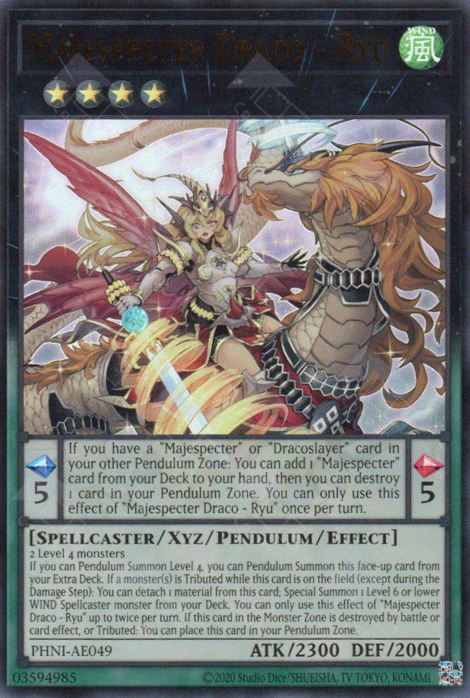yugioh rank 4 deck YuGiOh Phantom Nightmare Ultra Rare Majespecter Draco