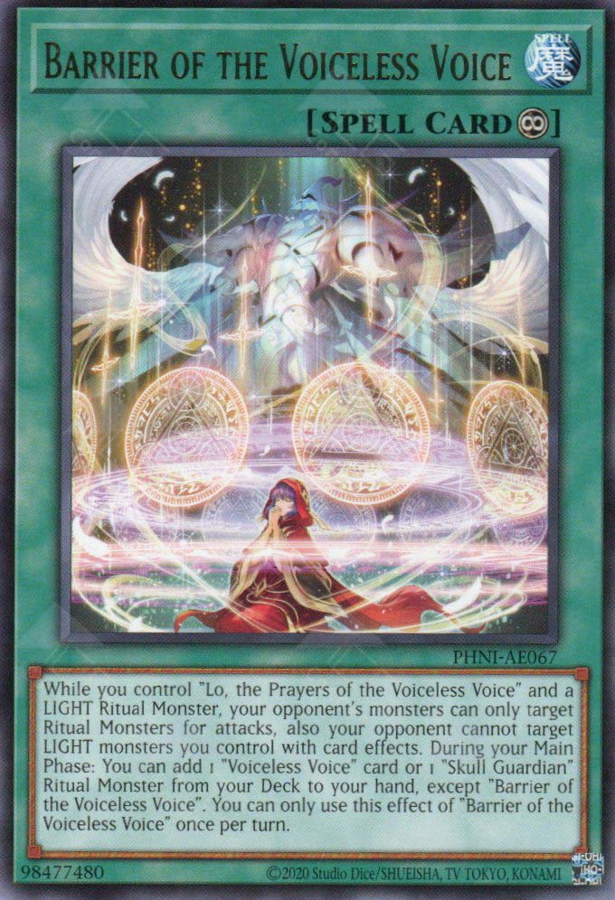 PHNI-AE067 Barrier of the Voiceless Voice (R) – TCG Corner