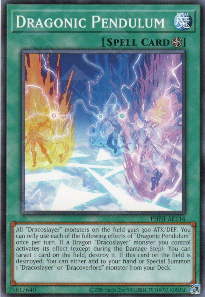 yugioh field spell cards for dragons PHNI-AE116 Dragonic Pendulum (N) – TCG Corner