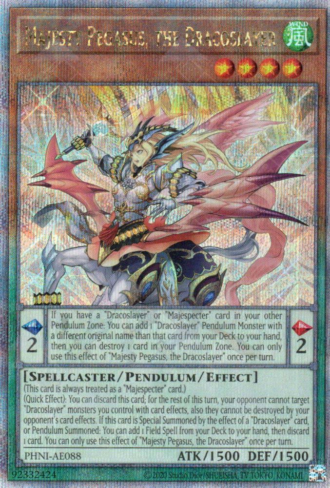 PHNI-AE088 Majesty Pegasus, the Dracoslayer (QCSR) – TCG Corner