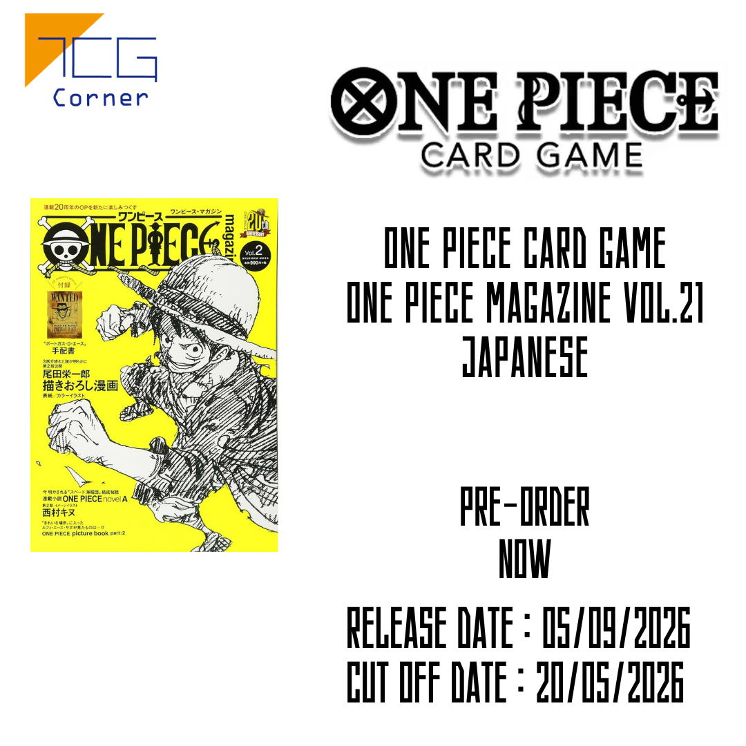 One Piece Card Game ONE PIECE magazine Vol.21 Japanese (with promo
