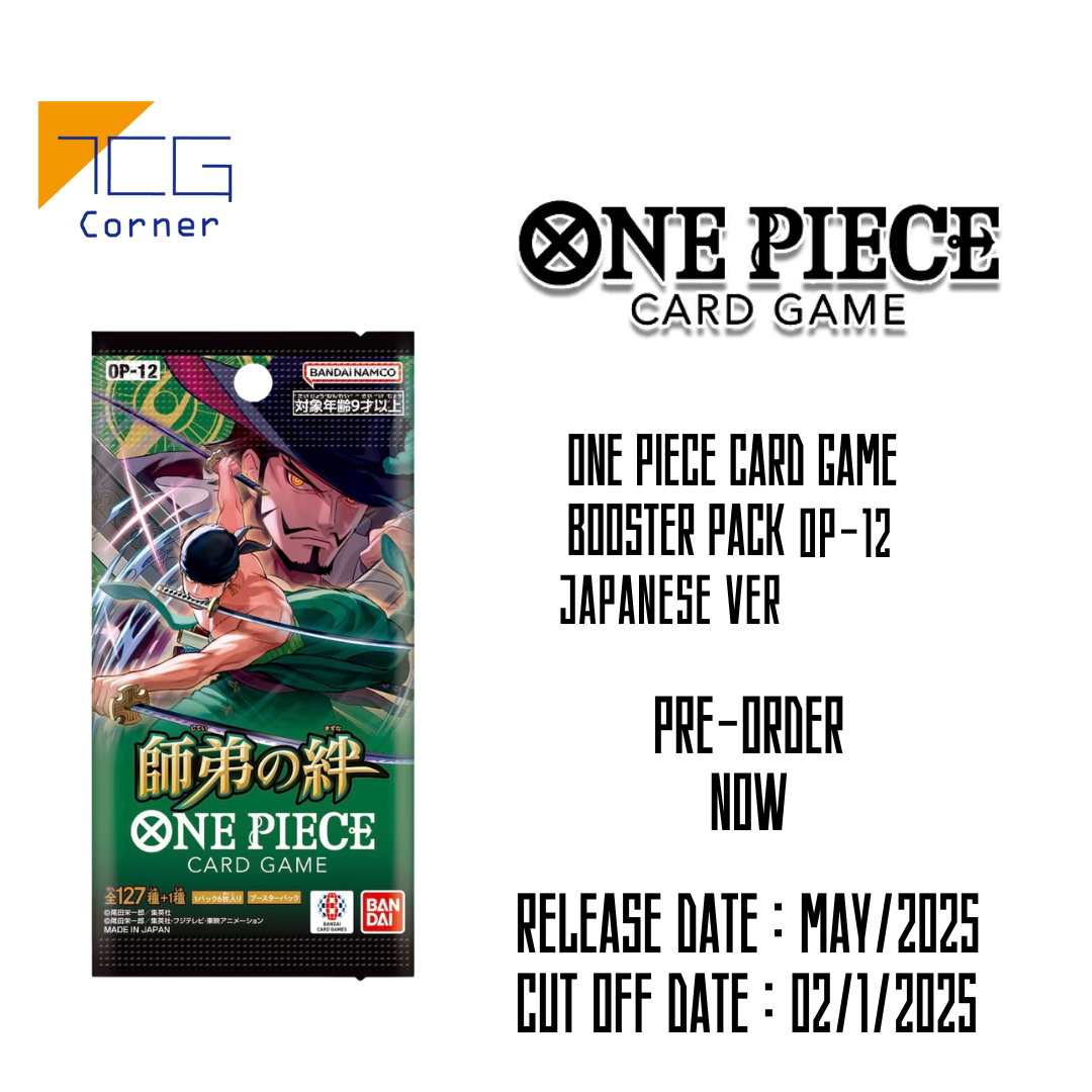 One Piece Card Game OP12 Japanese Ver Pre-Order – TCG Corner