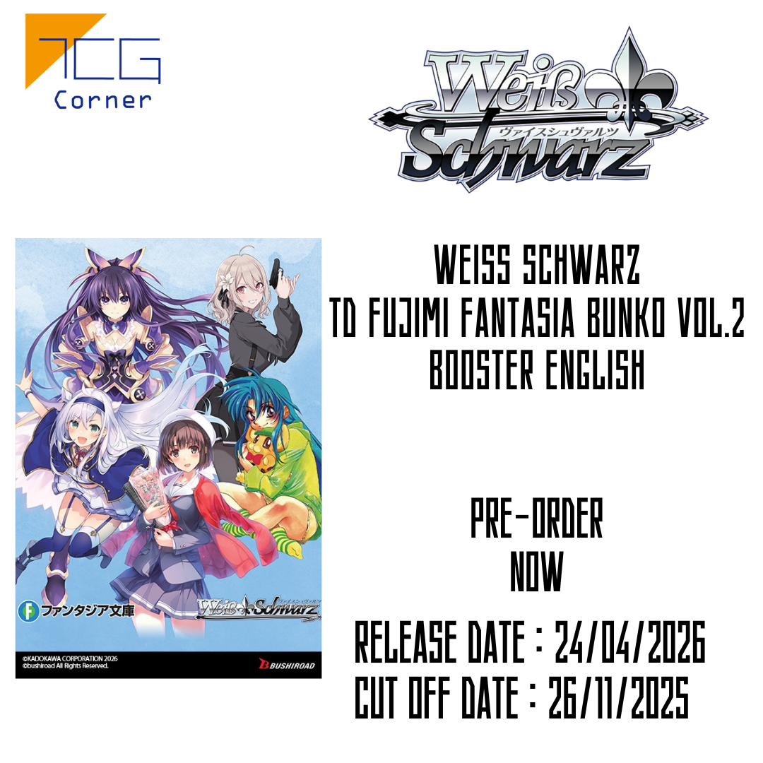 Weiss Schwarz TD Fujimi Fantasia Bunko Vol.2 Booster English Pre-Order – TCG Corner