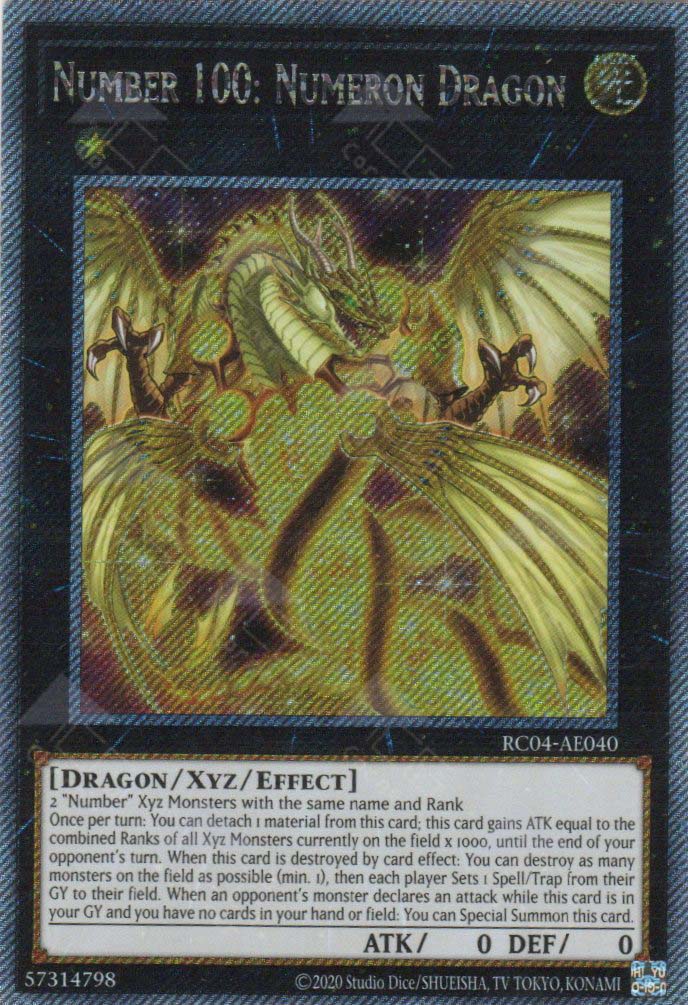 RC04-AE040 Number 100: Numeron Dragon (EXSER) – TCG Corner