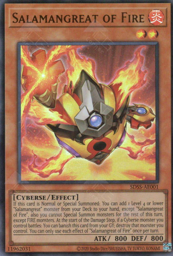 yugioh fire spell cards SDSS-AE001 Salamangreat of Fire (UR) – TCG Corner