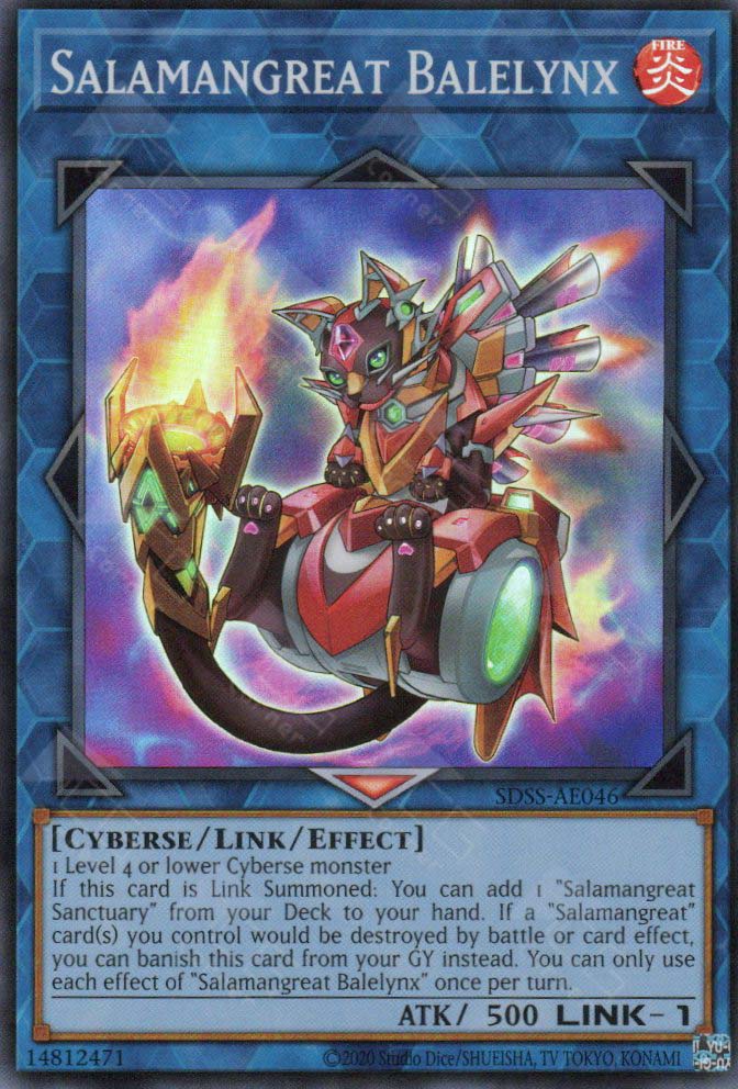 salamangreat yugioh cards SDSS-AE046 Salamangreat Balelynx (SR)