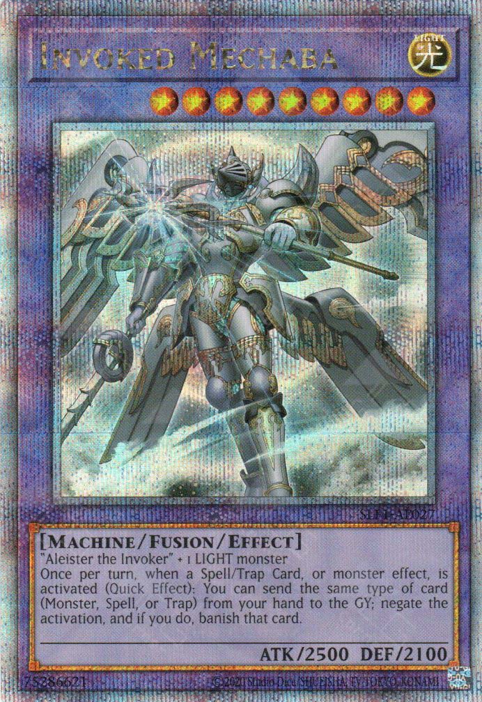 SLF1-AE027 Invoked Mechaba (QCSR) (Alternate Art) (Status A) TCG Corner SLF1-AE027 Invoked Mechaba (QCSR) (Alternate Art) (Status A) TCG Corner