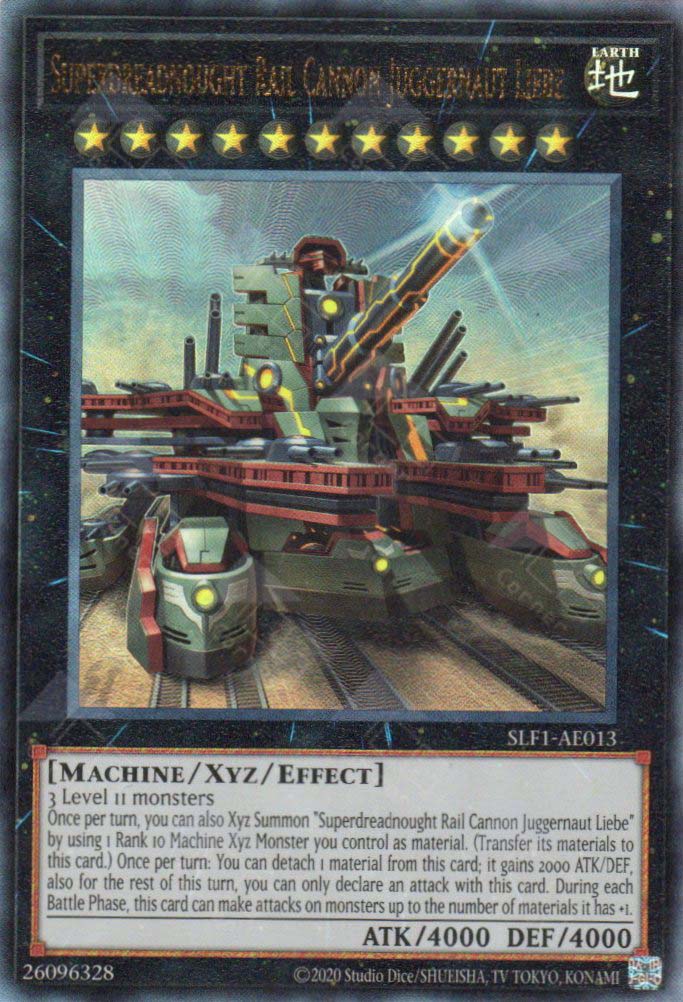 SLF1-AE013 Superdreadnought Rail Cannon Juggernaut Liebe (UL) (Alternate Art) SLF1-AE013 Superdreadnought Rail Cannon Juggernaut Liebe (UL) (Alternate Art)
