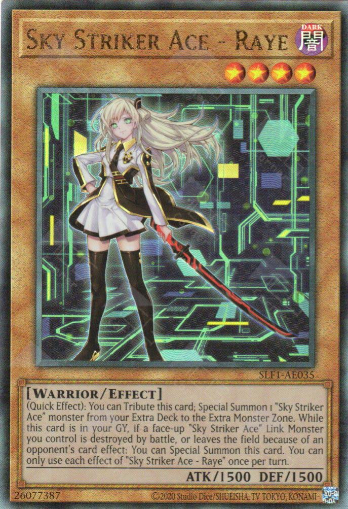 SLF1-AE035 Sky Striker Ace - Raye (UL) (Alternate Art) TCG Corner SLF1-AE035 Sky Striker Ace - Raye (UL) (Alternate Art) TCG Corner