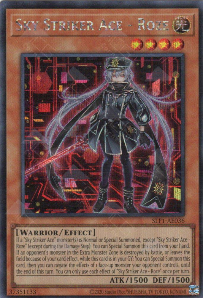SLF1-AE036 Sky Striker Ace - Roze (SER) (Alternate Art) TCG Corner SLF1-AE036 Sky Striker Ace - Roze (SER) (Alternate Art) TCG Corner