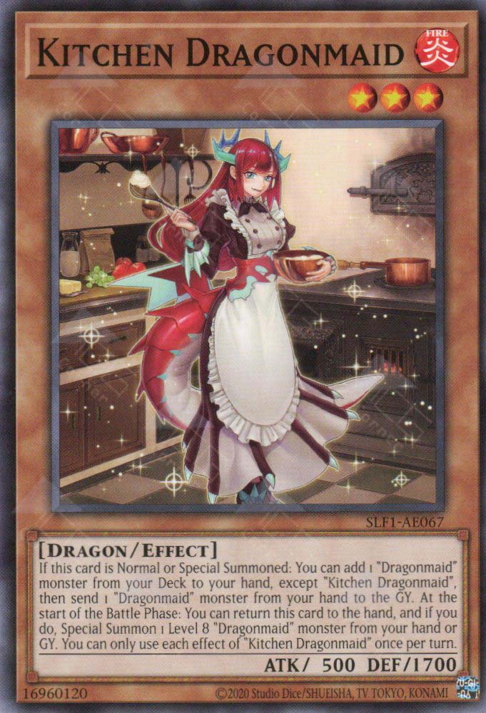yugioh dragon maid cards SLF1-AE067 Kitchen Dragonmaid (N)