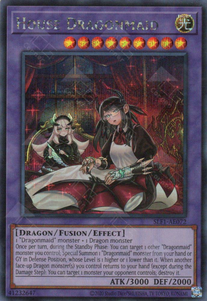 yugioh dragon maid deck 2020 SLF1-AE072 House Dragonmaid (SER) (Alternate Art) – TCG Corner