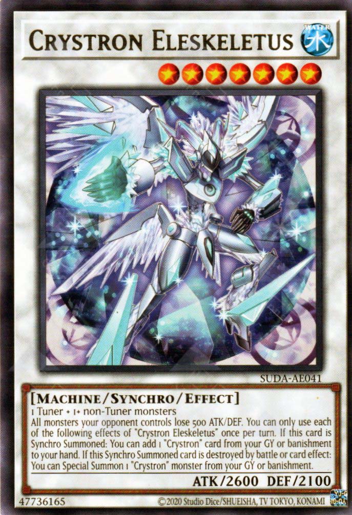 crystron deck yugioh Suda-AE041 Eleskeletas (R) – TCG Corner Type:TYPE 3 (OP-01 Blue Bottom & OP-02 Brown Bottom) Black & White: Next Destinies Dragonite [1st Edition] #4