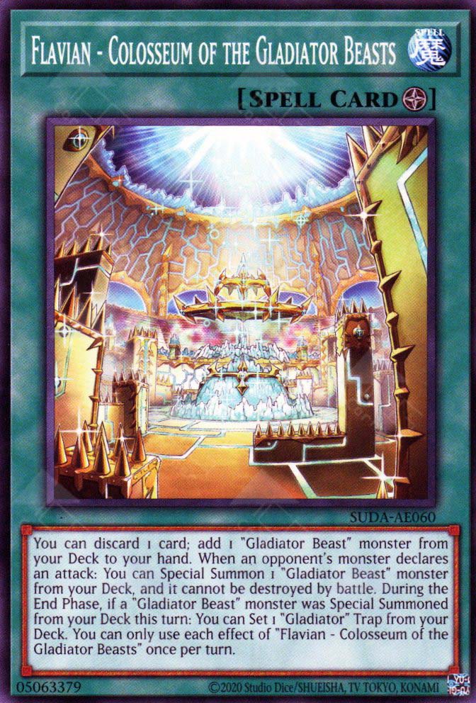 gladiator beast yugioh cards Suda-AE060 Flavian