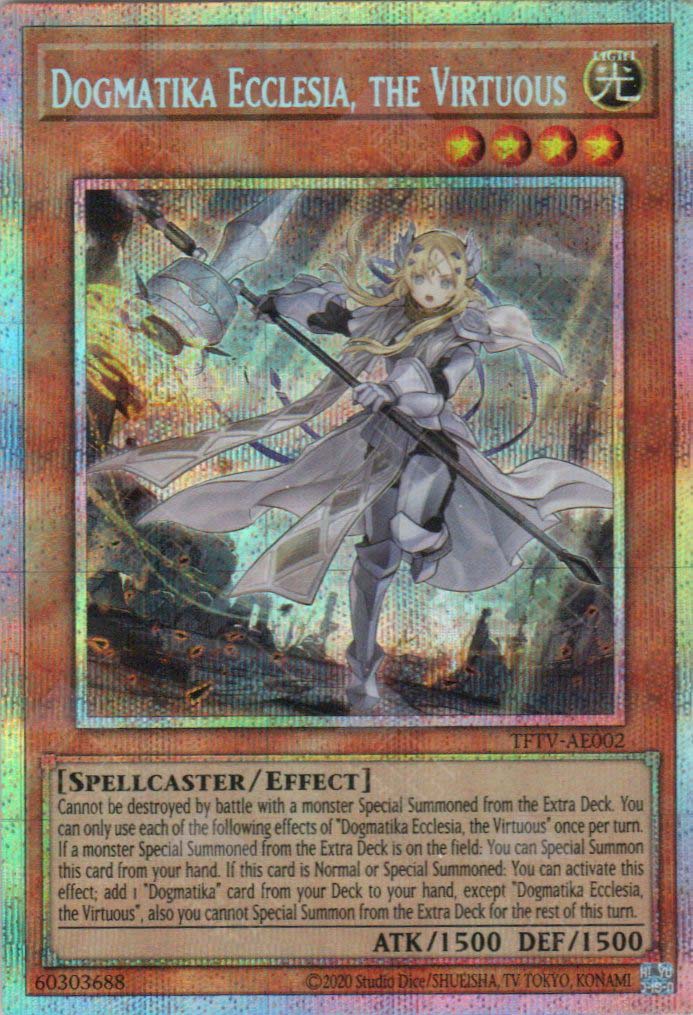 yugioh dogmatika ecclesia the virtuous deck Dogmatika Ecclesia, the Virtuous (Secret Rare) - 25th Anniversary Rarity Collection