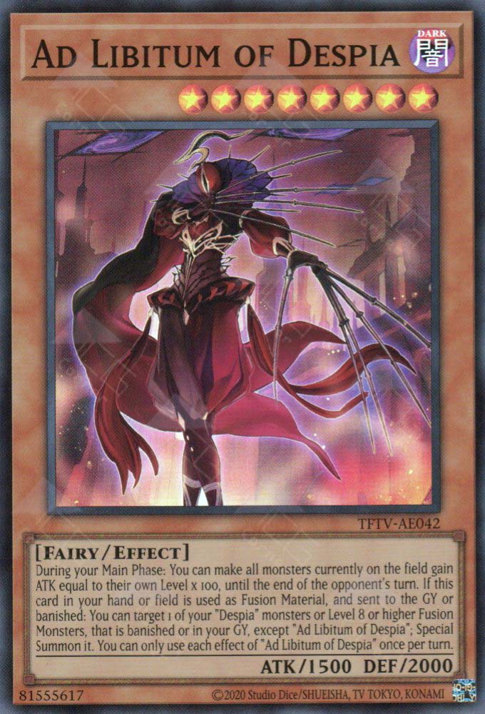 yugioh despia structure deck TFTV-AE042 Ad Libitum of Despia (SR) – TCG Corner