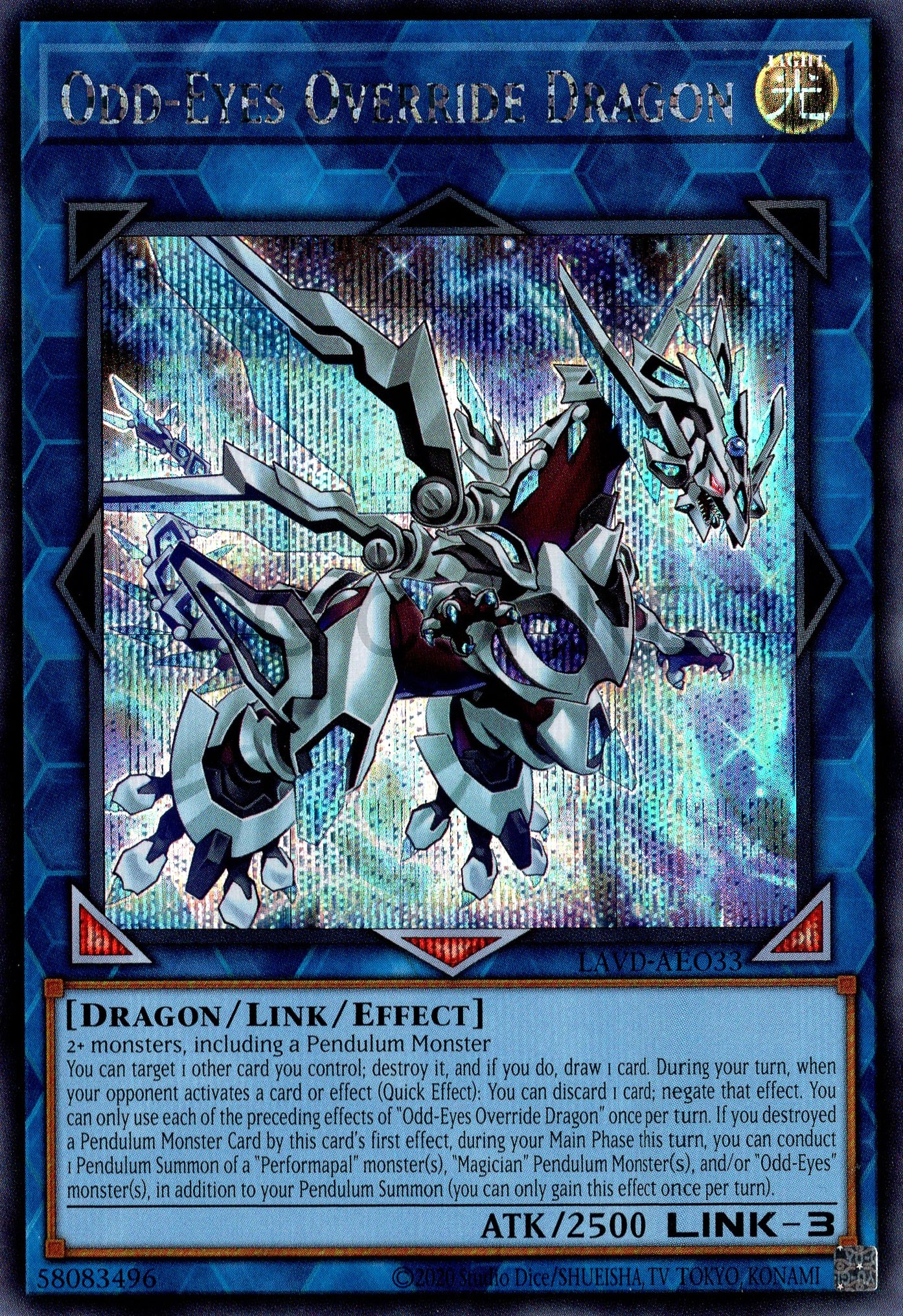 LAVD-AEO33 Odd-Eyes Override Dragon (SER) – TCG Corner
