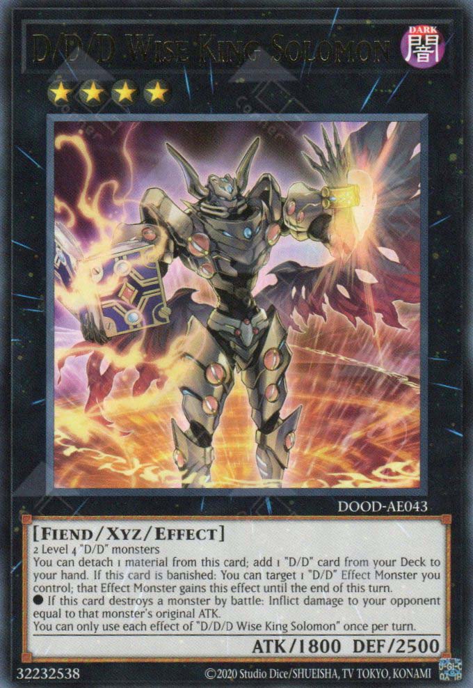 ddd xyz monsters DOOD-AE043 D/D/D Wise King Solomon (R) – TCG Corner