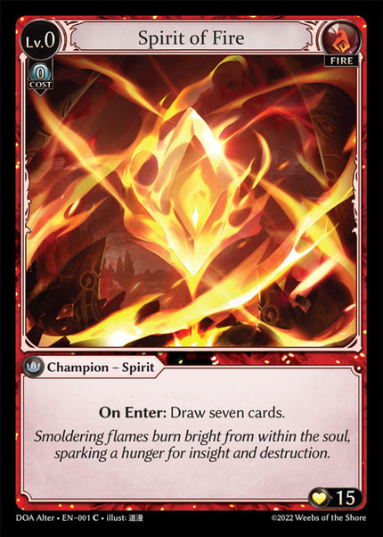 DOA Alter-001 Spirit of Fire (Common)