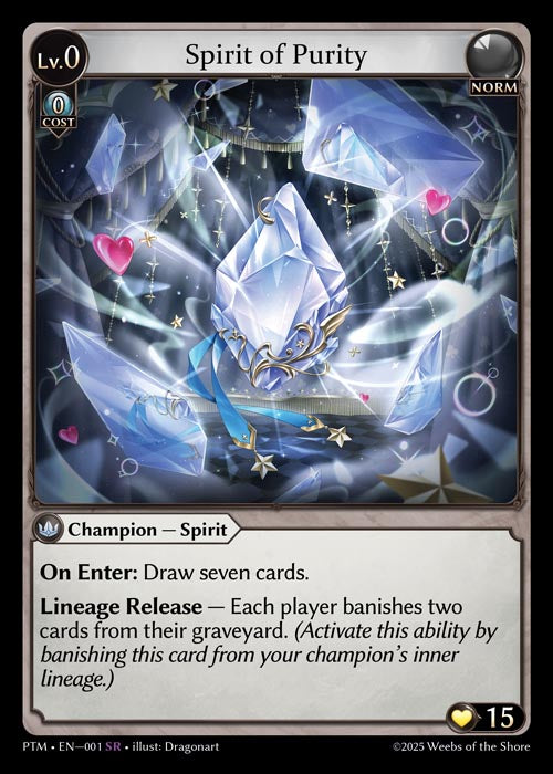 PTM-001 Spirit of Purity (Super Rare)
