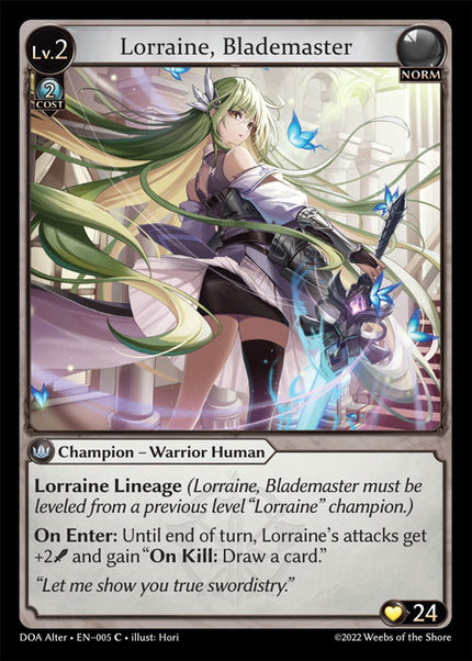 DOA Alter-005 Lorraine, Blademaster (Common)