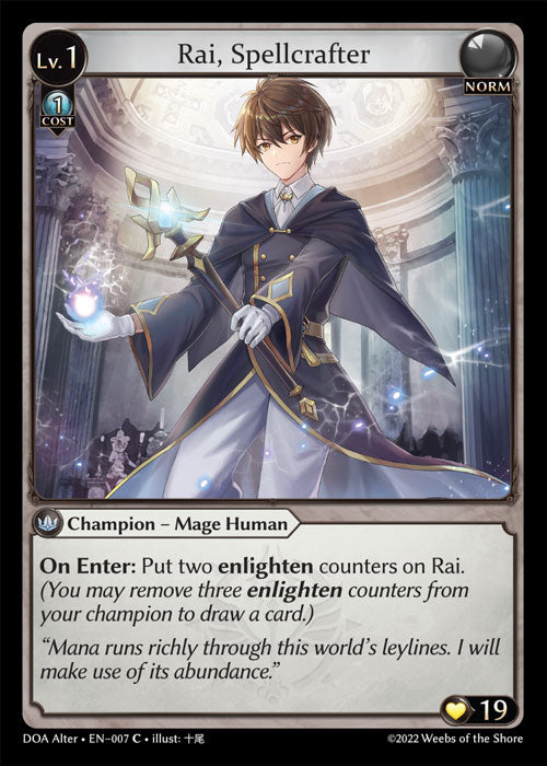 DOA Alter-007 Rai, Spellcrafter (Common)