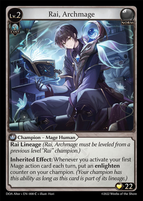 DOA Alter-008 Rai, Archmage (Common)