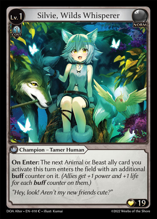DOA Alter-010 Silvie, Wilds Whisperer (Common)