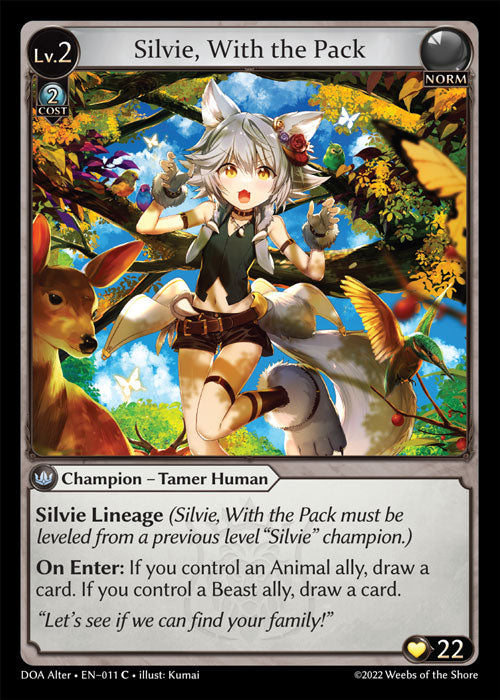 DOA Alter-011 Silvie, With the Pack (Common)